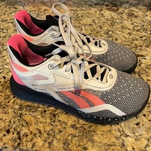 Reebok nano X wit unisex womens size 7/mens 5.5